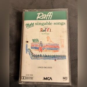 RAFFI More Singable Songs Cassette 1977 Troubadour Records  RARE !